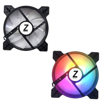 pc 케이스 쿨러 led 시스템 쿨링 팬 저소음 레인보우 140mm 4핀