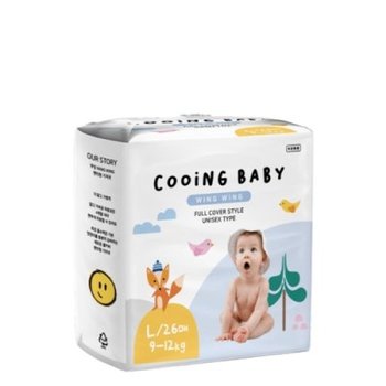 쿠잉 윙윙 풀커버 팬티기저귀 (한정특가) 대형 26매 x 4팩