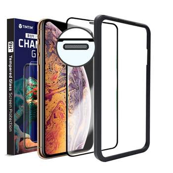 팀팀 아이폰 XS MAX 퍼펙트커버 강화유리필름 2매
