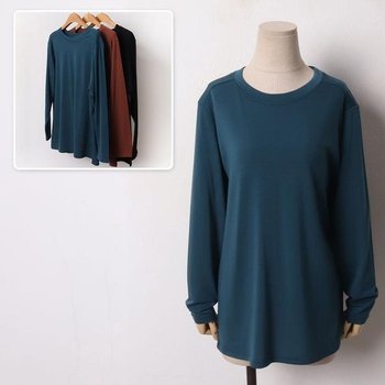 [JHQSWVPC_51IB]라운드 기모 긴팔티 211B637S 빅사이즈 501