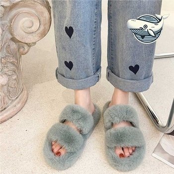 포근한 퍼 슬리퍼 실내외 데일리 편안한 발편함-WFH1MMG