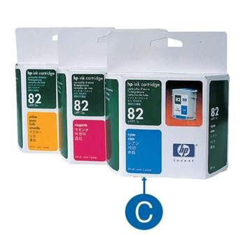 HP C4911A NO.82/시안/69ml 잉크카트리지 토너 부품 소모품 자재 파츠
