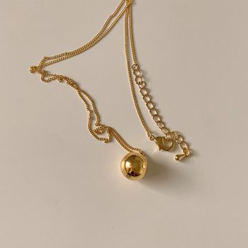 Simple ZA33VV17 ball necklace N 28