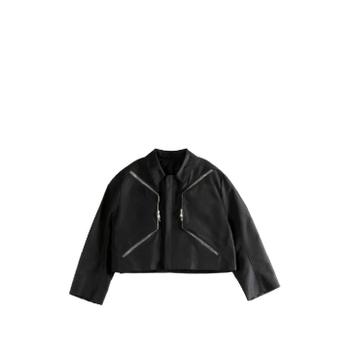 25 FW 릭오웬스 집업 크롭 재킷 RU01F2795CDU TP448526973