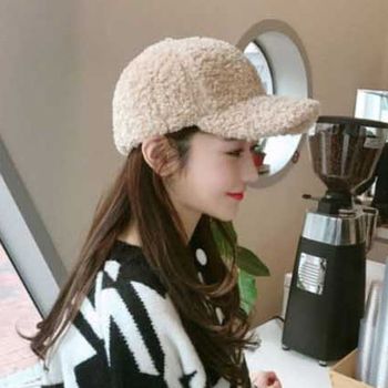 여성 SP11SA67 양털 윈터 겨울 뽀글이캡 따뜻 야구모자 SLT-DS1