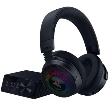 [해외] Razer Kraken V4 Pro OLED HyperSpeed 2.4 GHz Bluetooth USB 3.5 Sensa HD TriForce 40 레이저