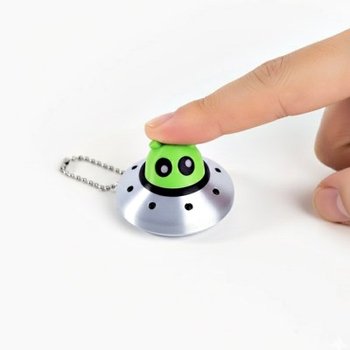 클릭커키링 외계인 UFO 우주선 에일리언 딸깍이 버튼 스위치