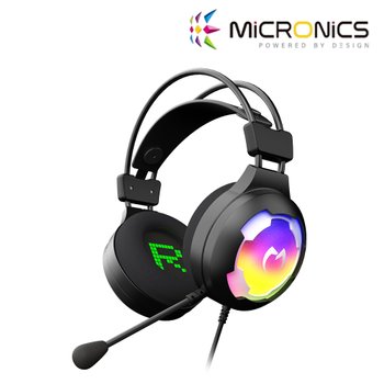 MANIC 마이크로닉스 MH1 RGB 7.1CH 노이즈캔슬링 게이밍 헤드셋 (블랙)(정품)