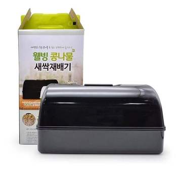 수경재배기 싹틔우기 콩나물 키우기 새싹 재배기 블랙
