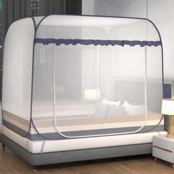 원터치 HYBS2342 모기장 침대 사각 대형 방충망 바닥일체형