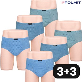 폴밋 남자 순면 빅맥시 삼각팬티 남성속옷 남삼각 6매 세트 국산 인밴드 소변구있는 선물