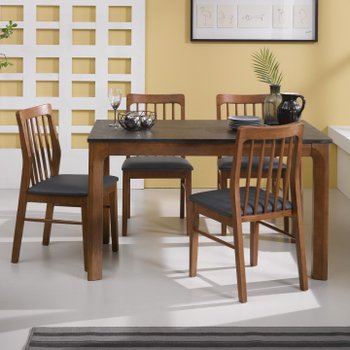 파란 화산석 4인용 식탁테이블 [착불배송]