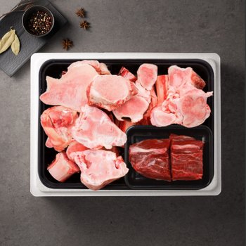 [안동한우축산][냉동] 한우곰거리선물세트 3호 3.6kg [사골 3kg, 사태600g(냉장) / 1++(9)]