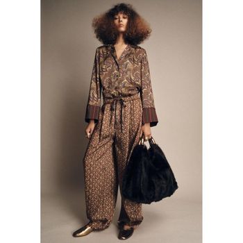 [해외] 우먼 ZARA 자라 ZW 컬렉션 페이즐리 파자마 트라우저스 바지 팬츠 - 멀티컬러 10985540