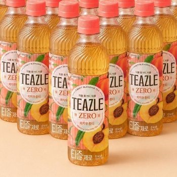 웅진 티즐 제로 피치우롱티 페트 500ml 10개