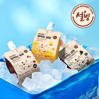 짜먹는 아이스크림 120ml 12개 골라담기(팥빙수맛/망고맛/쿠키앤크림맛)