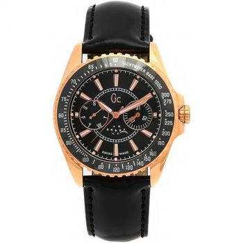 [해외] 영국 게스 시계 여성 GUESS? Womens 41006M2 GC 블랙 레더 Dial 워치 1671053