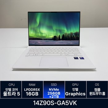 LG전자 LG그램 14Z90S-GA5VK RAM 16GB 256GB + 2TB 추가