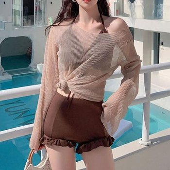 몸매보정 은창)글림 커버업 3피스 비키니 수영복_6911 (52803879)