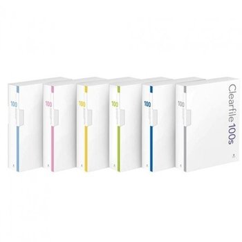 [VCM76186]클리어화일 청색 문구화일 케이스 100매 16개