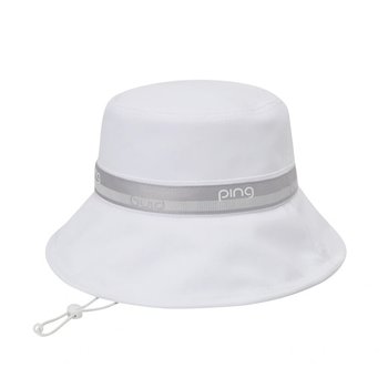 여성 로고 라인 버킷햇 121E3CP055_WH
