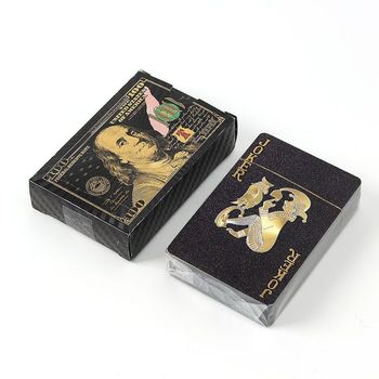 100달러 트럼프 카드 블랙 홀덤 플레잉카드