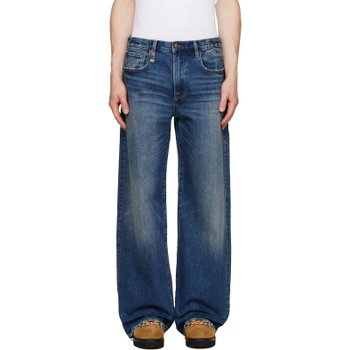 [해외] 알써틴 블루 다르시 루즈 데님 진 R13MD038-D160B CASLON SELVEDGE BLUE