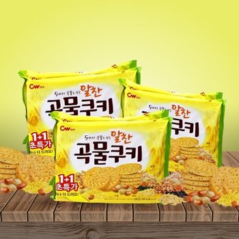 CW 청우 알찬곡물쿠키 200g 1+1 x 3세트 / 과자 간식