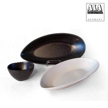 [아사셀렉션] 쿠바 스톤+크림 오발 접시 3P세트 (S10080210)