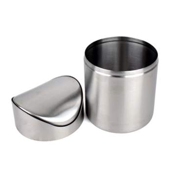 스텐휴지통 W7Q7<b>M2E</b>1 작은 화장대 책상용 쓰레기통 12cm