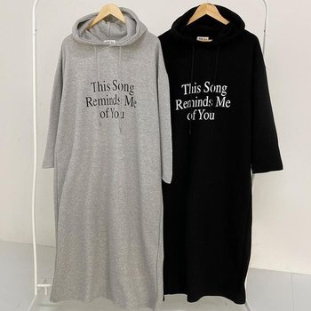 빅사이즈원피스 V719L511 리드미후드원피스 BA (43396408A)