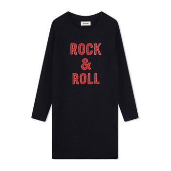 [해외배송] 쟈딕앤볼테르 주니어 니트 원피스 네이비 X60227K 83D