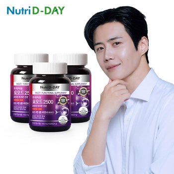 뉴트리디데이 갑상선 호르몬 건강 요오드 2500 60정 x 3개 총 6개월분