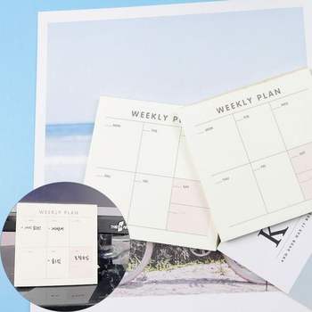 주간 계획용 메모지 소형 사무실 한주 정리 메모 블록 1P