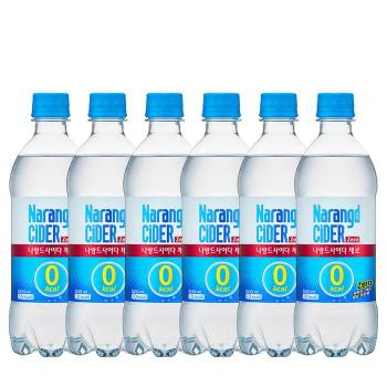 동아오츠카 나랑드 사이다 500ml X 6pet 제로 탄산음료 (S14375032)