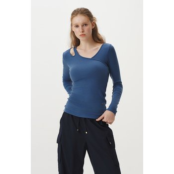 [신세계백화점][위뜨] [24FW] 소프트골지 컷아웃 인브라 긴팔티 HTWTL4K08T