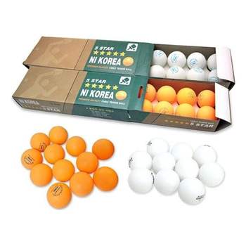 탁구공 EQ91OP99 5 STAR탁구공 1박스 12개입 색상랜덤