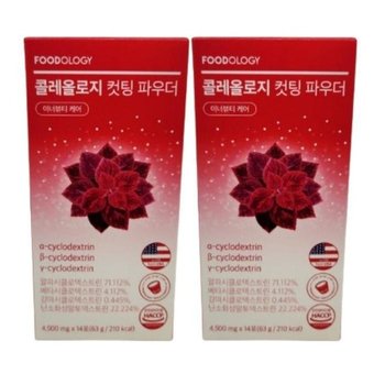 비오팜 푸드올로지 콜레올로지 컷팅 파우더 4500mg x 14포 2개