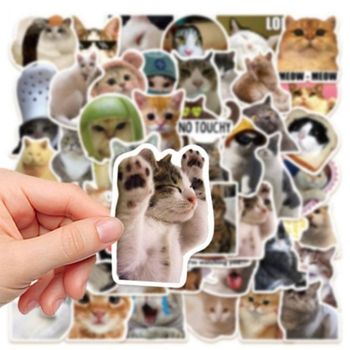 고양이 노트북 스티커 50장 꾸미기 맥북 2타입