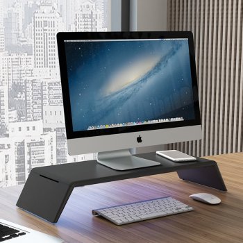 인터데코 키보드,마우스 UV살균 USB 모니터 받침대 PM450