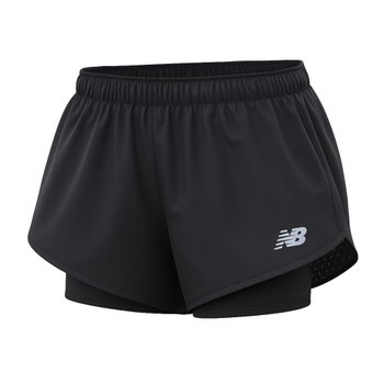 뉴발란스 RC 여성 트레이닝 반바지 투인원 쇼츠 팬츠 블랙 WS41287-BK