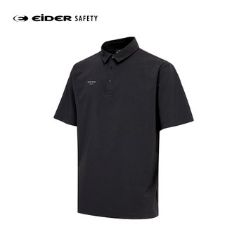 아이더세이프티 춘하 여름용 반팔 냉감 카라셔츠 블랙 TS-S2604