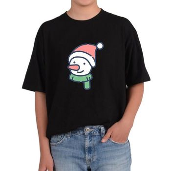 반팔티 프린트티셔츠 모자쓴 오버핏 추워요 커플 기본티