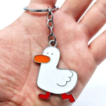 행운 HK25ZG03 부적 귀여운 오리 키링 키홀더 열쇠고리