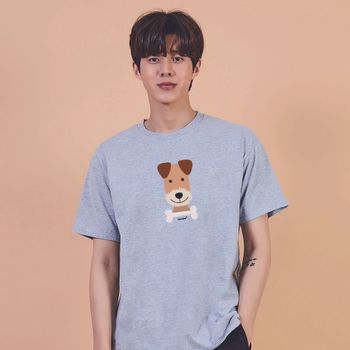 키밍 케리블루테리어 그래픽 반팔티 데일리티셔츠 오버핏반팔티