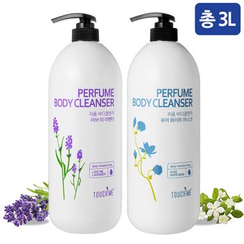 터치미 퍼퓸 대용량 바디워시 1500ml 2개 / 머스크라벤더