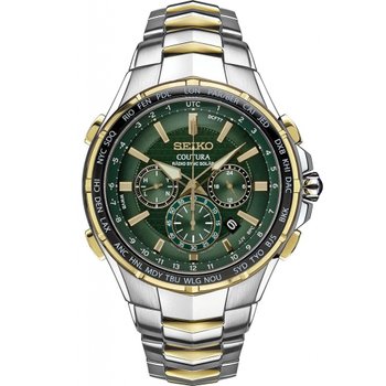[해외] SEIKO Coutura World Time Chronograph SSG022 [] [세이코] 태양 전파 시계 월드 타임 크로노