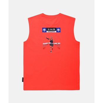 DESCENTE [DESCENTE X 김정윤 작가] 백그래픽 슬리브리스 핫핑크(SQ221EST61) 3119853