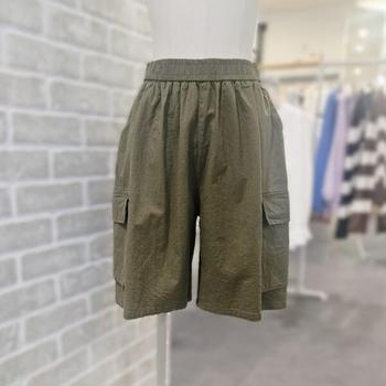 LC31F6PS501X_아웃 포켓 밴딩 숏 팬츠