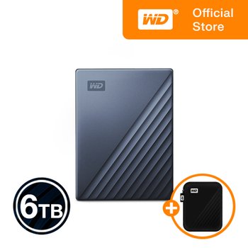 [WD공식스토어/파우치증정/우체국택배] WD NEW My Passport ULTRA 6TB 외장하드 USB-C 타입